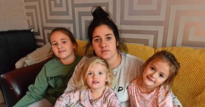 Mum's fears as children fall ill in damp, mouldy house with leak dripping into bedroom