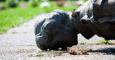 Toppled Queen Victoria statue reveals '100-year-old angry-message in bottle'