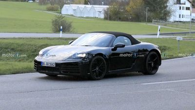 Porsche 718 Boxster EV Spied As Development Continues