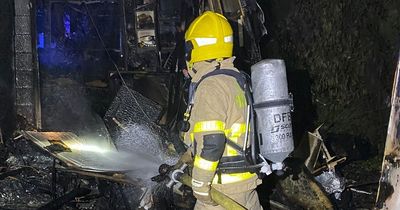 Mobile home in north Dublin completely destroyed by fire