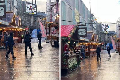 Two in hospital after Glasgow Christmas market gas explosion