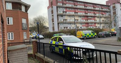 Major emergency services response to incident at flats in central Bristol