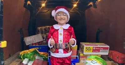 Generous five-year-old West Denton boy delivers huge amount of donations to foodbank