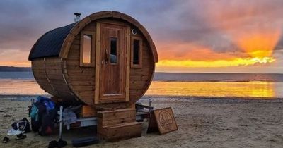 The sauna on a Welsh beach that looks like heaven