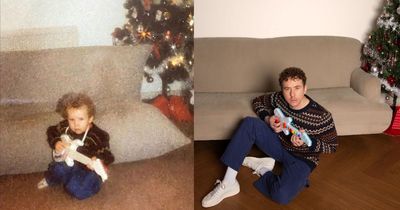 McFly's Danny Jones and Strictly's Oti Mabuse recreate adorable photos from 'Christmas past'