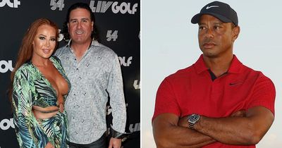 LIV Golf star's wife launches attack on Tiger Woods over career-threatening car crash
