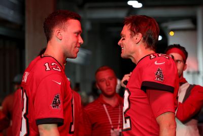 Tom Brady and Aaron Judge meet up before Bucs game