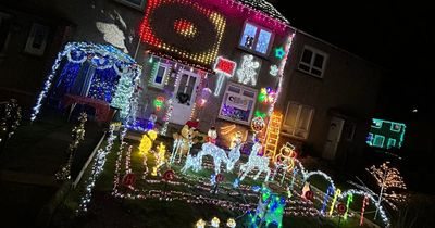 Scot's huge Christmas light display raises thousands for charity after family suffer baby loss