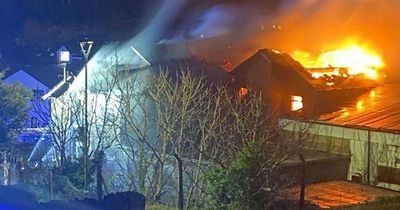 Huge fire at large building after 'deliberate ignition'