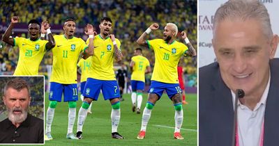 Brazil boss responds to Roy Keane after rant on "disrespectful" dancing at World Cup 2022
