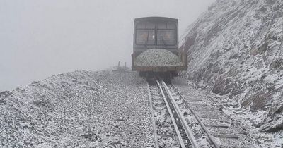 Snowdon Mountain Railway left covered in snow and ice as temperature plummets