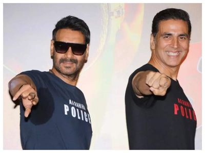 Ajay Devgn says he is looking forward to seeing Akshay Kumar essay the role of Chhatrapati Shivaji Maharaj look in 'Vedat Marathe Veer Daudle Saat': 'He is my favourite Maratha hero'