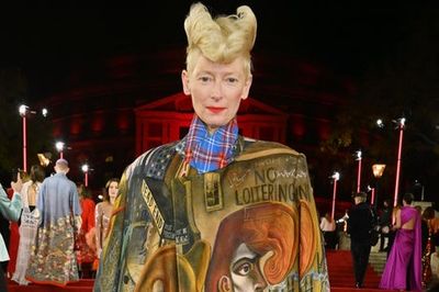 Tilda Swinton wore her former lover’s artwork to The Fashion Awards