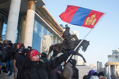 Mongolians protest alleged theft of coal sold to China