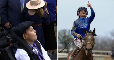 Breeders' Cup winner Cody's Wish's bond with brave teenager wins him special award