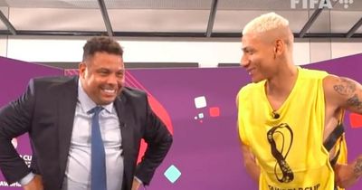 Former Everton favourite Richarlison left in tears after heartwarming Ronaldo moment