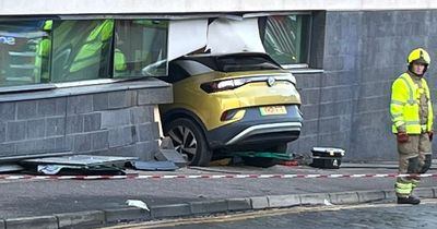 Car ploughs into Scots uni building as emergency services race to scene