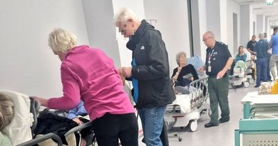 'The NHS has collapsed' - grim image shows patients lining corridor at struggling Royal Liverpool Hospital
