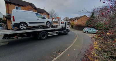 Police seize untaxed van parked on Bingham road for several days