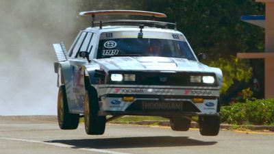 Watch Travis Pastrana Jump 862-HP Subaru Around Florida In Gymkhana 2022