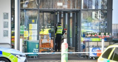 'Disturbance' inside Lidl sparks huge police response with man seen 'pouring with blood'