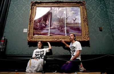 Climate protesters told to pay National Gallery £1,000 for damaging painting