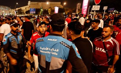 Riot police and Morocco fans clash before World Cup match with Spain