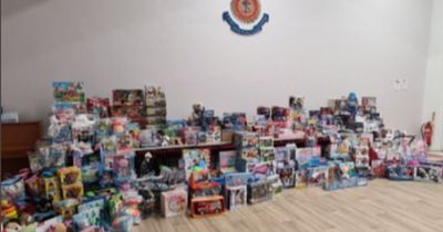 Lanarkshire cops donate huge number of toys for Salvation Army Appeal