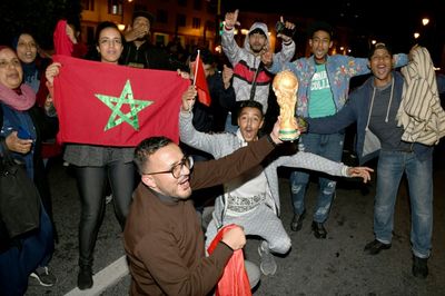 Moroccans celebrate 'historic' World Cup win over Spain