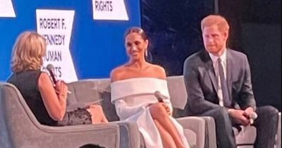 Harry and Meghan call for 'wave of change' as they joke about 'date night' at awards