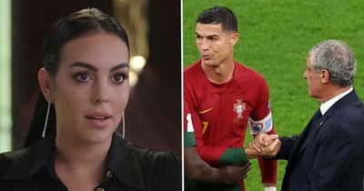 Cristiano Ronaldo's girlfriend Georgina makes clear what she thinks of Portugal boss