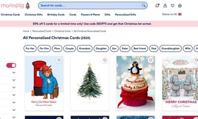 Moonpig hit as cash-strapped shoppers opt for cheaper gifts