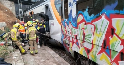 Train crash near Barcelona leaves 155 hurt and multiple in hospital