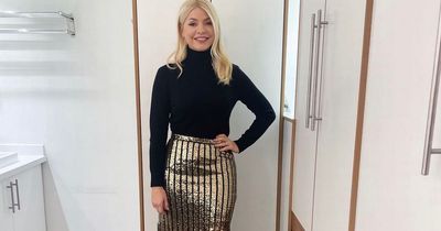 Holly Willoughby looks ready for party season in 'beautiful' sequin midi skirt