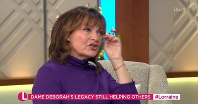 Lorraine Kelly wipes away tears as she remembers Deborah James with late activist's mum