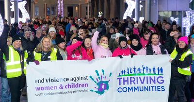 Hundreds Reclaim the Night across Ayrshire in march protest to end violence against women