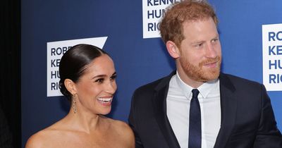 Prince Harry says he and Meghan 'don't get out much' at awards do hours before Netflix documentary airs