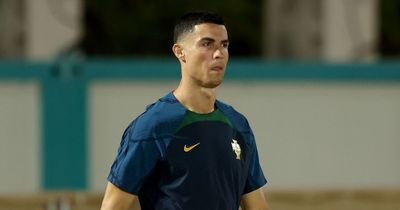 Cristiano Ronaldo trains away from other Portugal substitutes after World Cup win