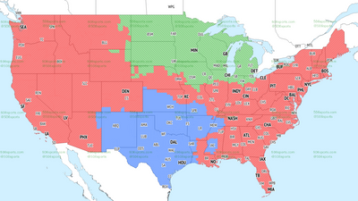If you’re in the red, you’ll get Giants vs. Eagles on TV