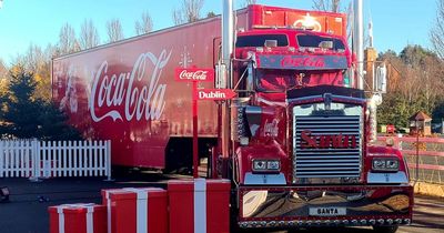 First photos of Coca-Cola Christmas truck arriving to Dublin