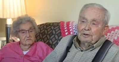 Couple both aged 100 and married for 79 years die just hours apart