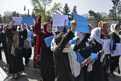 Afghan girls sit exams despite not attending schools for a year