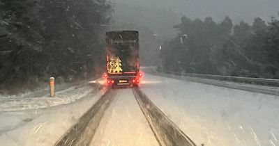 Snow blankets Scots roads amid weather warning as drivers urged to stay safe