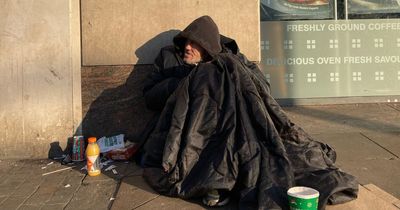 Anthony woke up shivering in a supermarket doorway on the coldest morning of the year - he's not the only one
