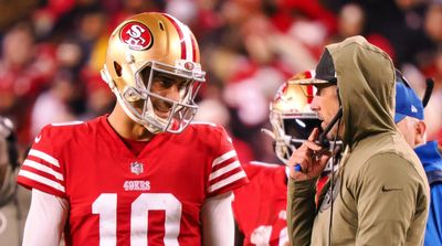 Shanahan Addresses Possibility Garoppolo Returns for Playoffs