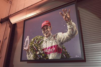 Castroneves honored with new Paul Oz portraits at Miami’s Concours Club