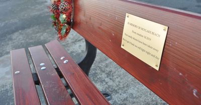 Memorial bench to be repaired over 'insensitive' plaque