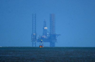 Offshore oil workers take strike action in dispute with 'Scrooge' employer