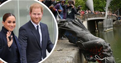 Harry and Meghan Netflix documentary shows clip of Colston statue plunging into Bristol Harbour