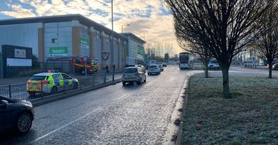 Car burst into flames at Dunelm